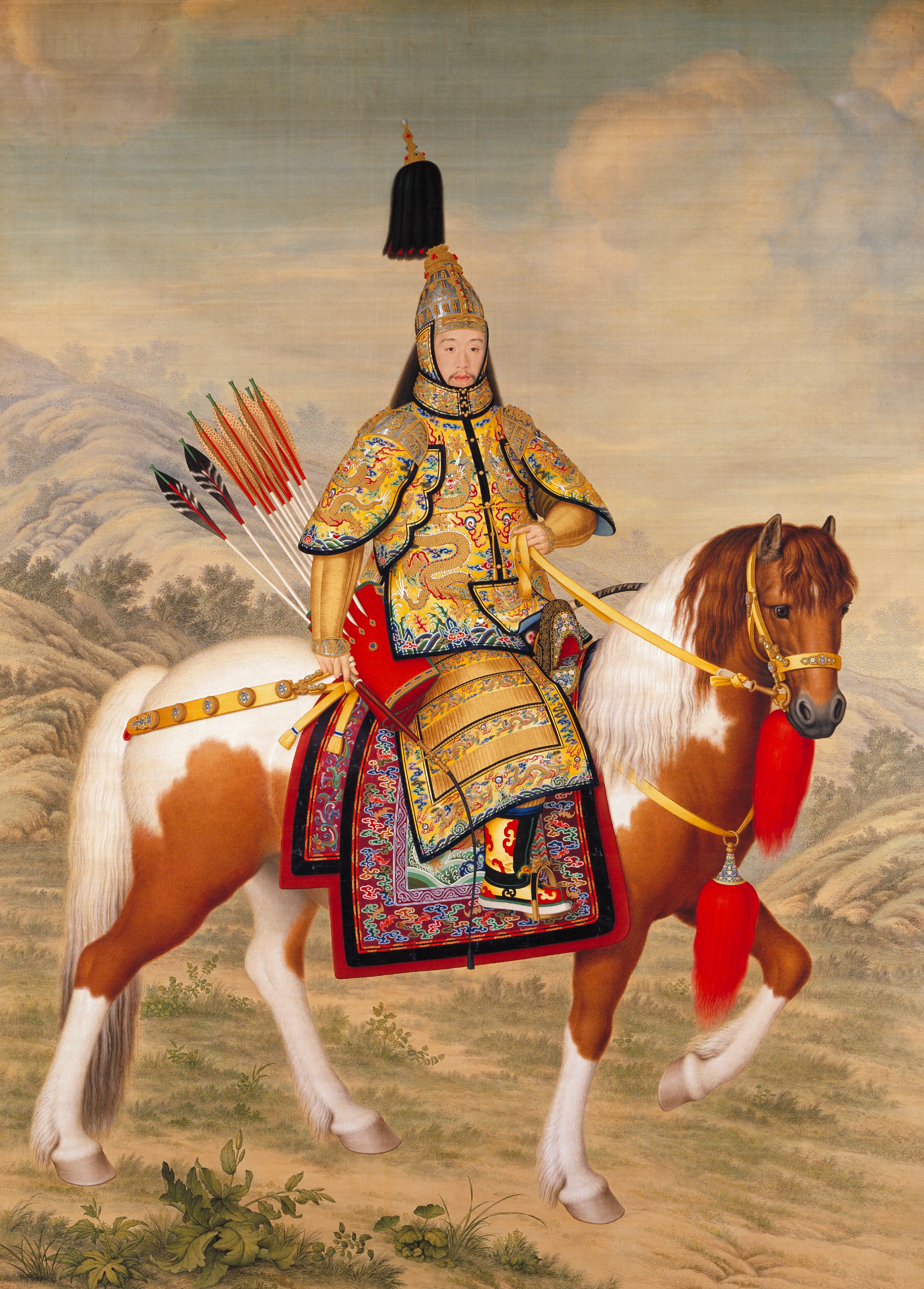 The_Qianlong_Emperor_in_Ceremonial_Armour_on_Horseback-1 Forbidden City