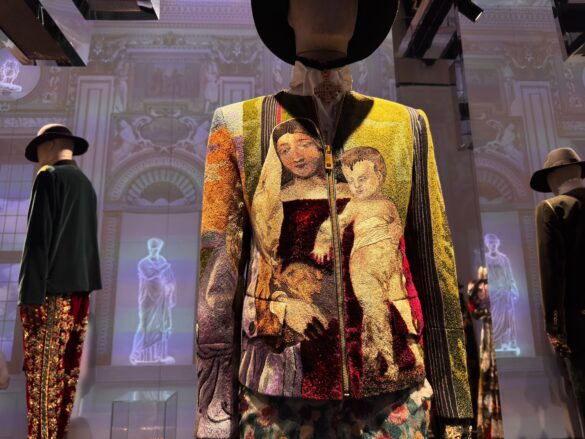 Dolce Gabbana embroidered jacket ICA Miami exhibition