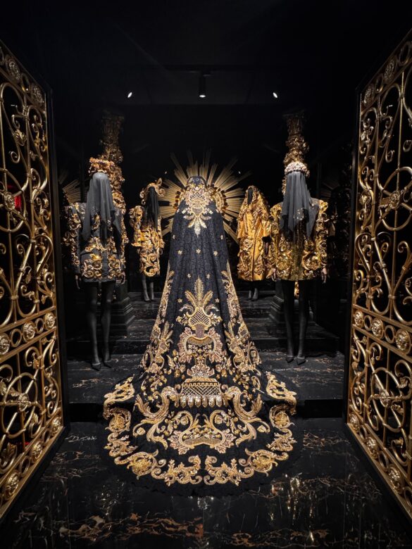 Dolce Gabbana Turandot embroidered cape ICA Miami exhibition